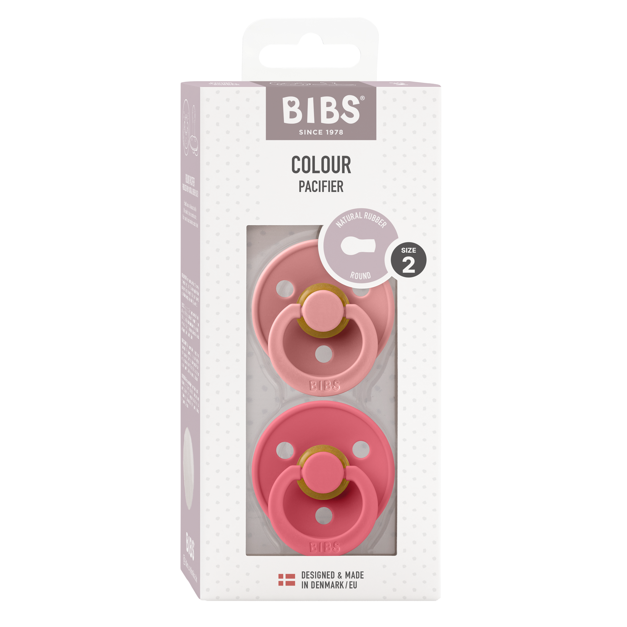 BIBS / COLOUR - DUSTY PINK / CORAL