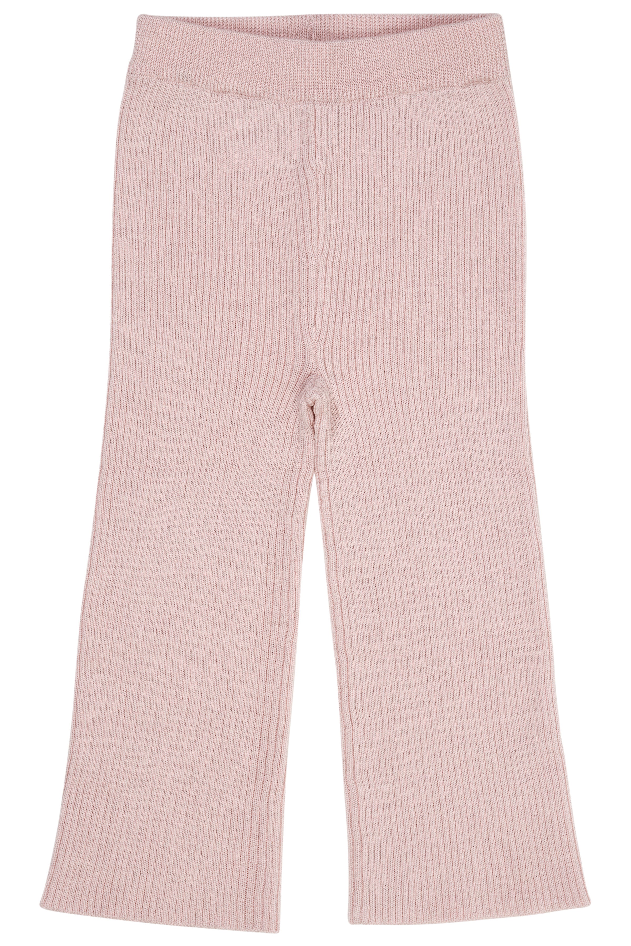 COOENHAGEN COLORS / MERINO BREDE RIB BUKSER - DUSTY ROSE