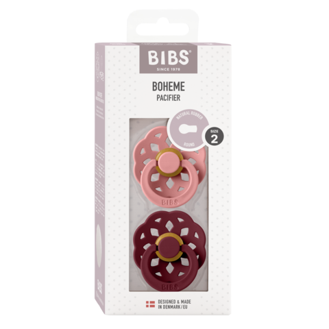 BIBS / BOHEME 2 PAK - DUSTY PINK / ELDERBERRY