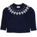 COPENHAGEN COLORS / ISLANDSK ULD SWEATER  - NAVY/CREME COMBI - Mini Monde Copenhagen