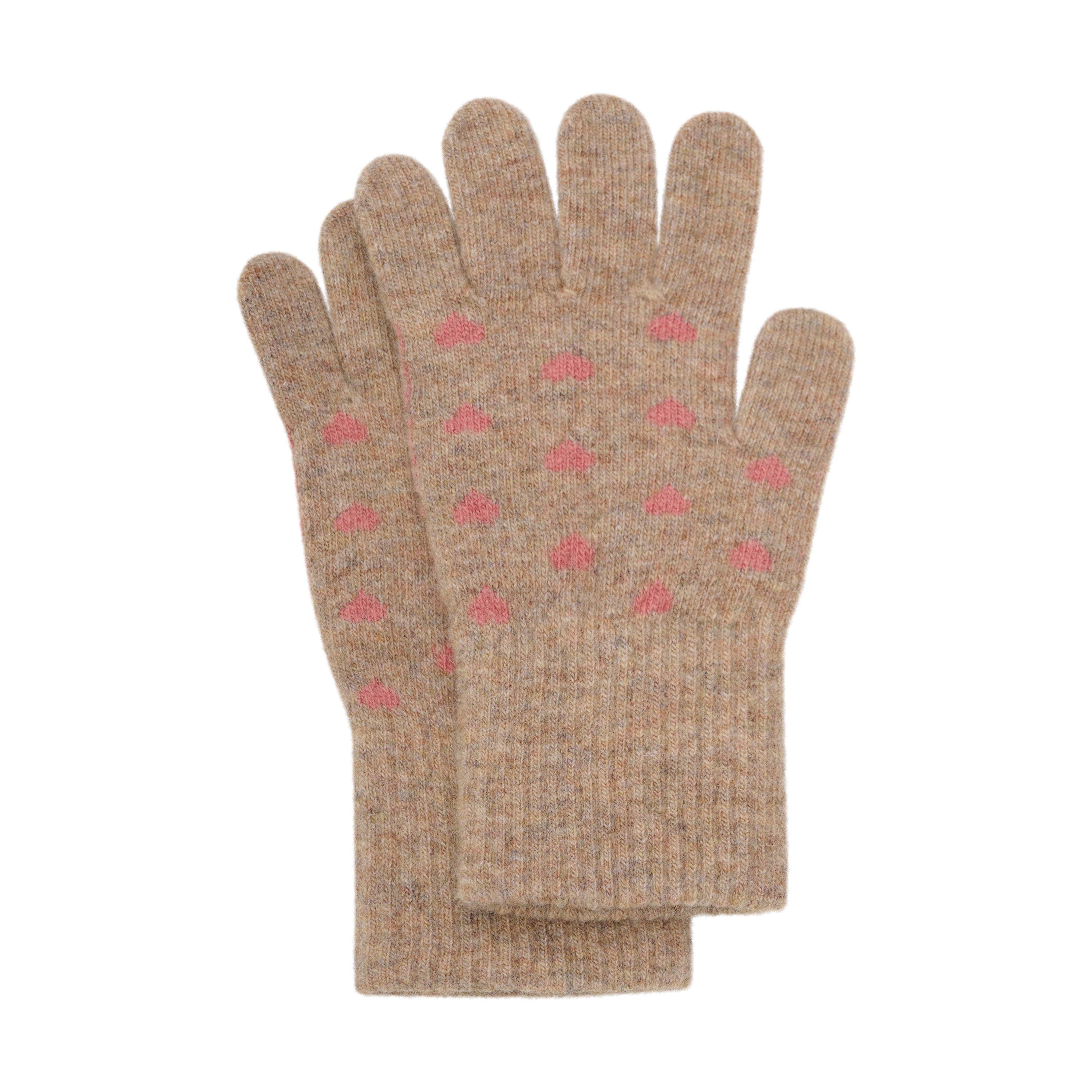 CeLaVi - 2-PAK MAGIC STRIKKEDE FINGERVANTER - BRICK DUST