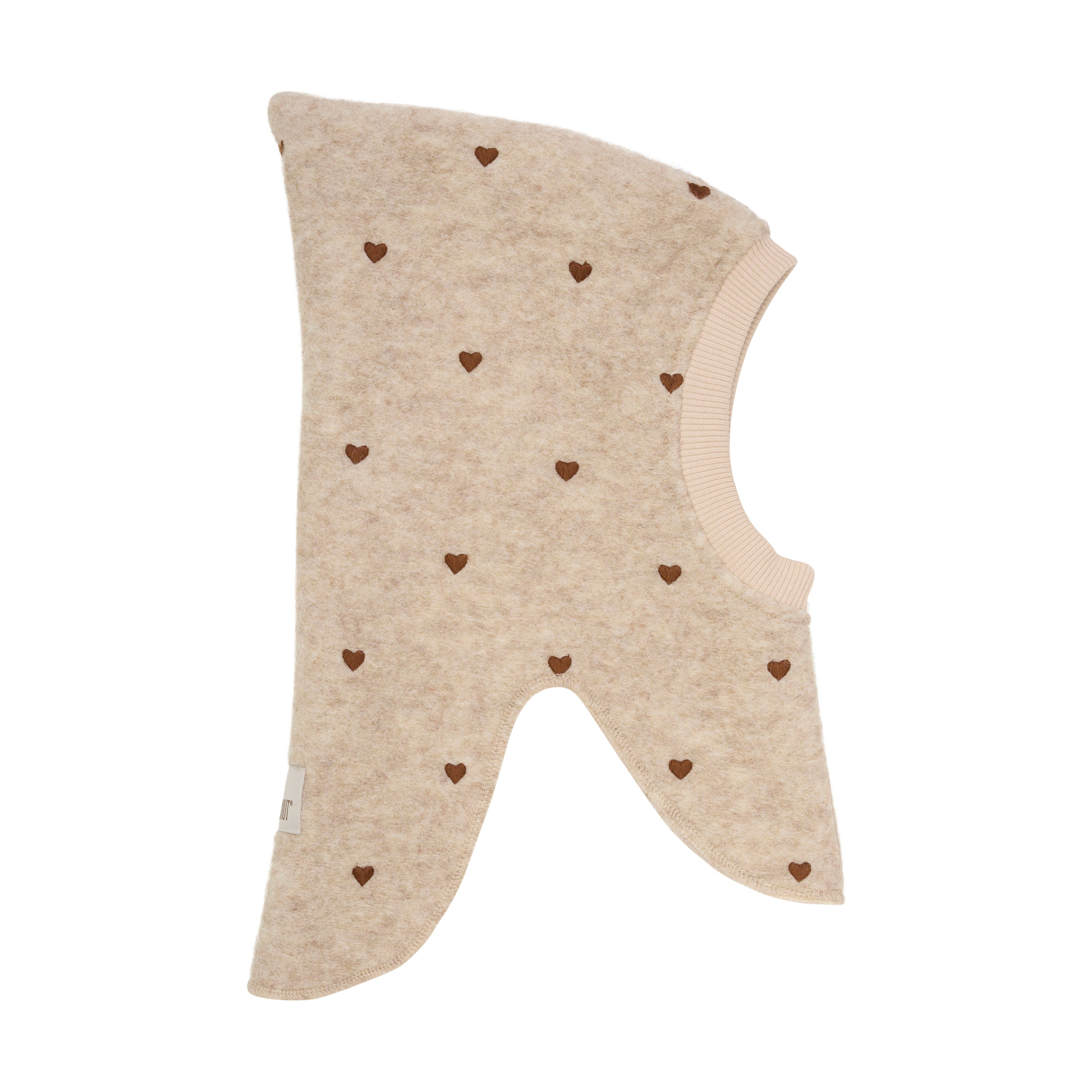 HUTTEliHUT / ELEFANTHUE MED BRODERI I ULD MED VELOURFOR - SAND MELANGE