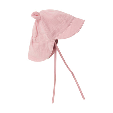HUTTELIHUT / SOMMERHAT MED ØRE I MUSLIN - PALE MAUVE - Mini Monde Copenhagen