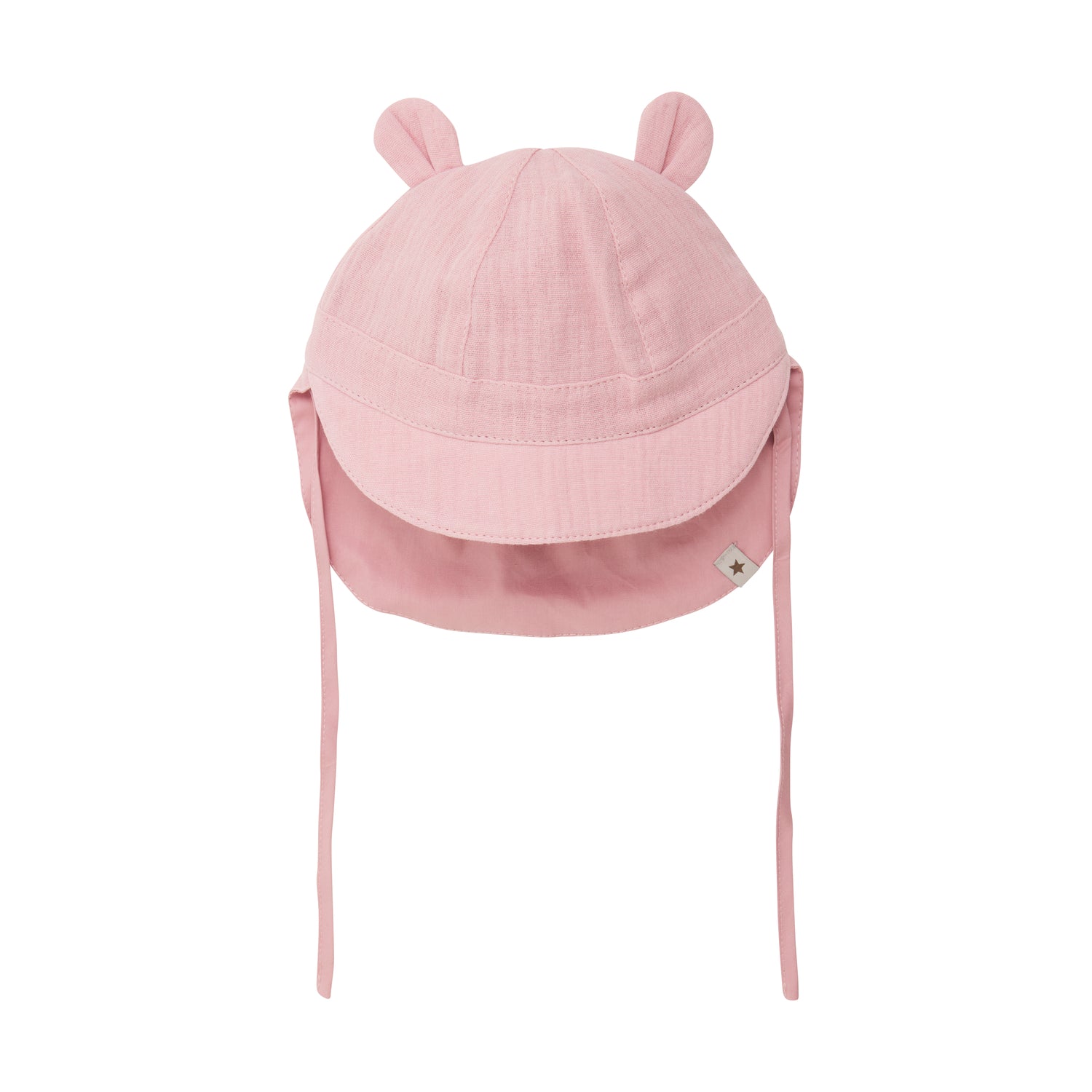 HUTTELIHUT / SOMMERHAT MED ØRE I MUSLIN - PALE MAUVE - Mini Monde Copenhagen