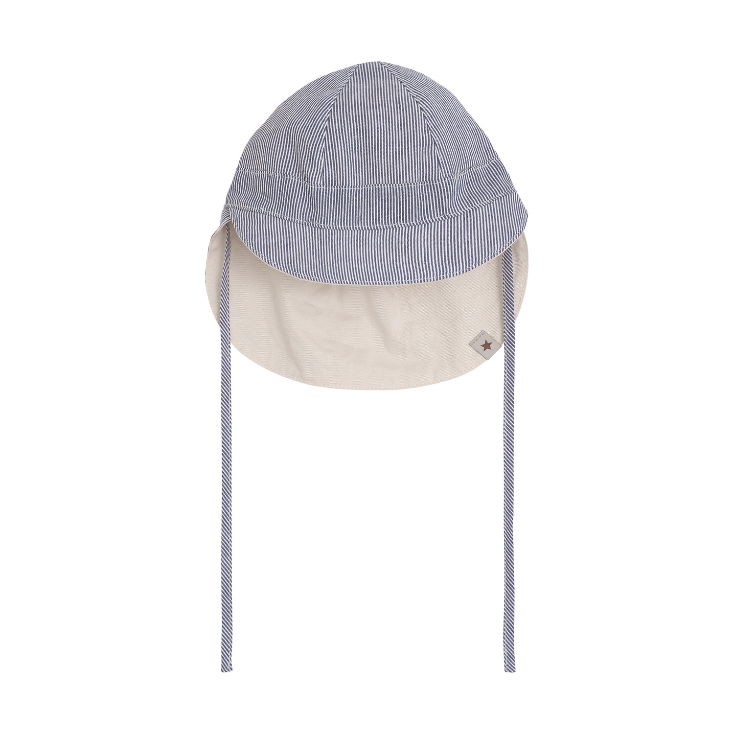 HUTTELIHUT / SOMMERHAT UPF 50+ STRIPE - BERING SEA - Mini Monde Copenhagen