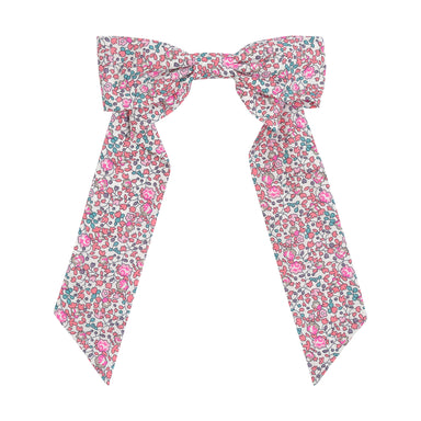 HUTTELIHUT / HÅRCLIPS BOW I LIBERTY FABRIC - PLUMERIA - Mini Monde Copenhagen