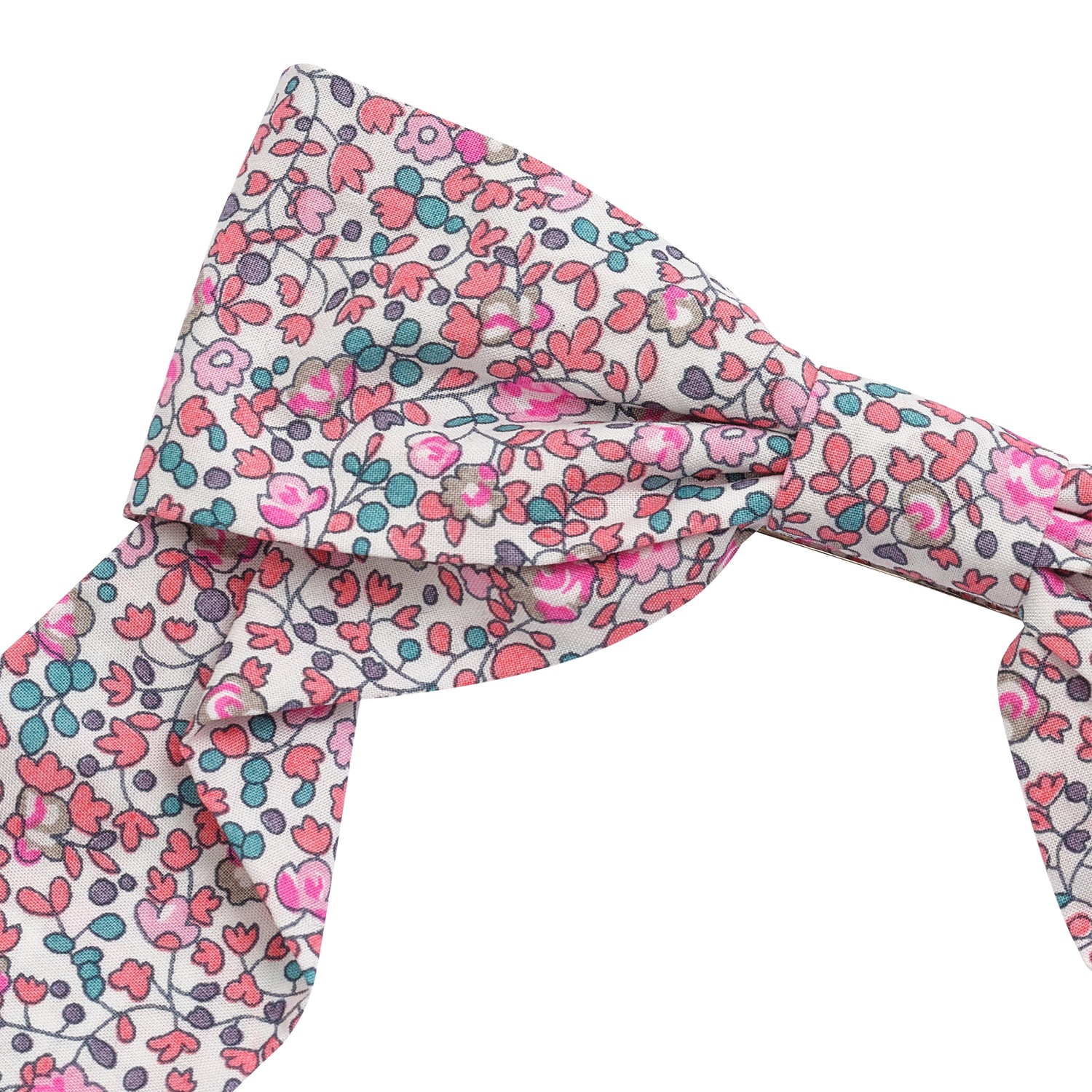 HUTTELIHUT / HÅRCLIPS BOW I LIBERTY FABRIC - PLUMERIA - Mini Monde Copenhagen
