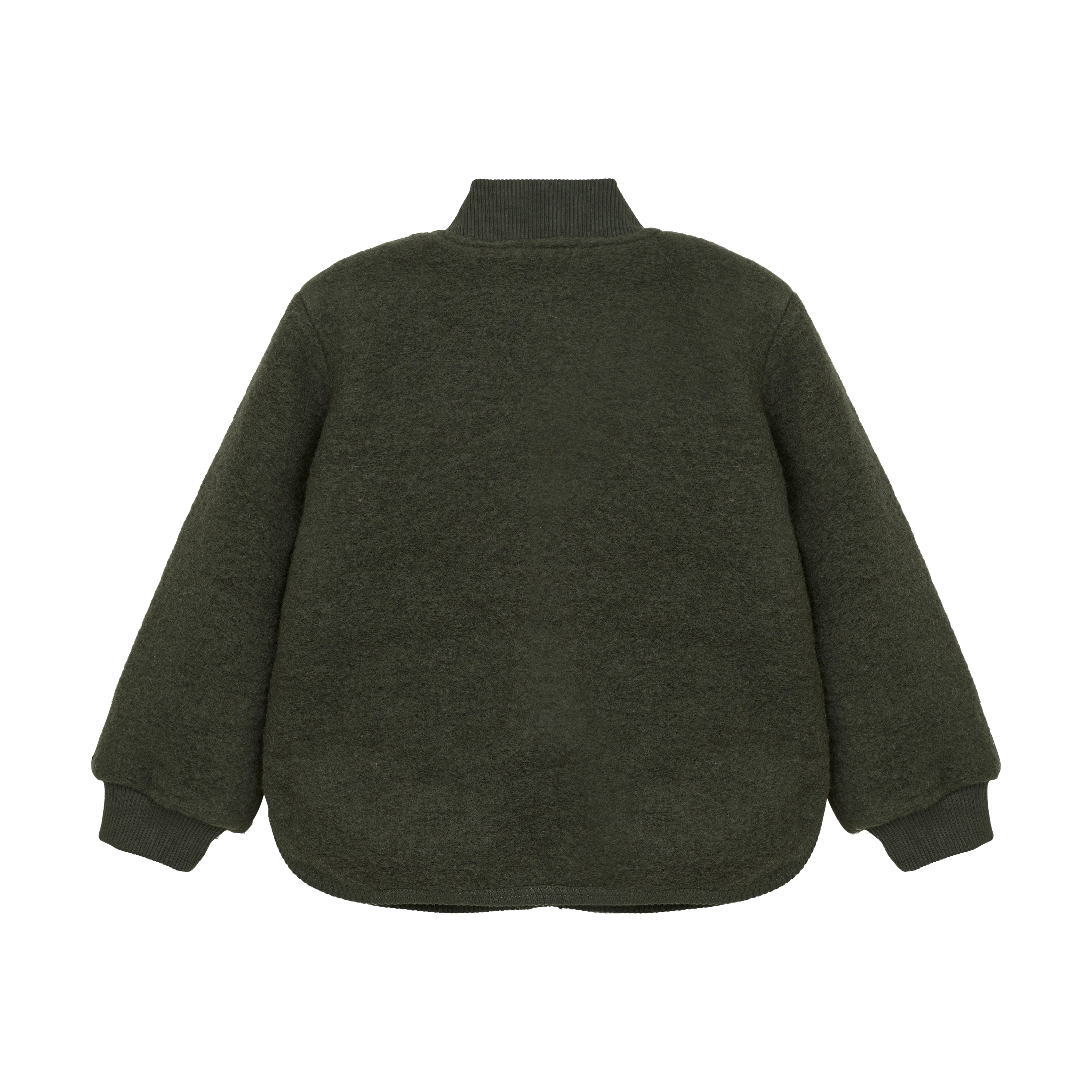 HUTTEliHUT / BOMBERJAKKE I MERINO ULD MED BOMULDSFOR - BEETLE