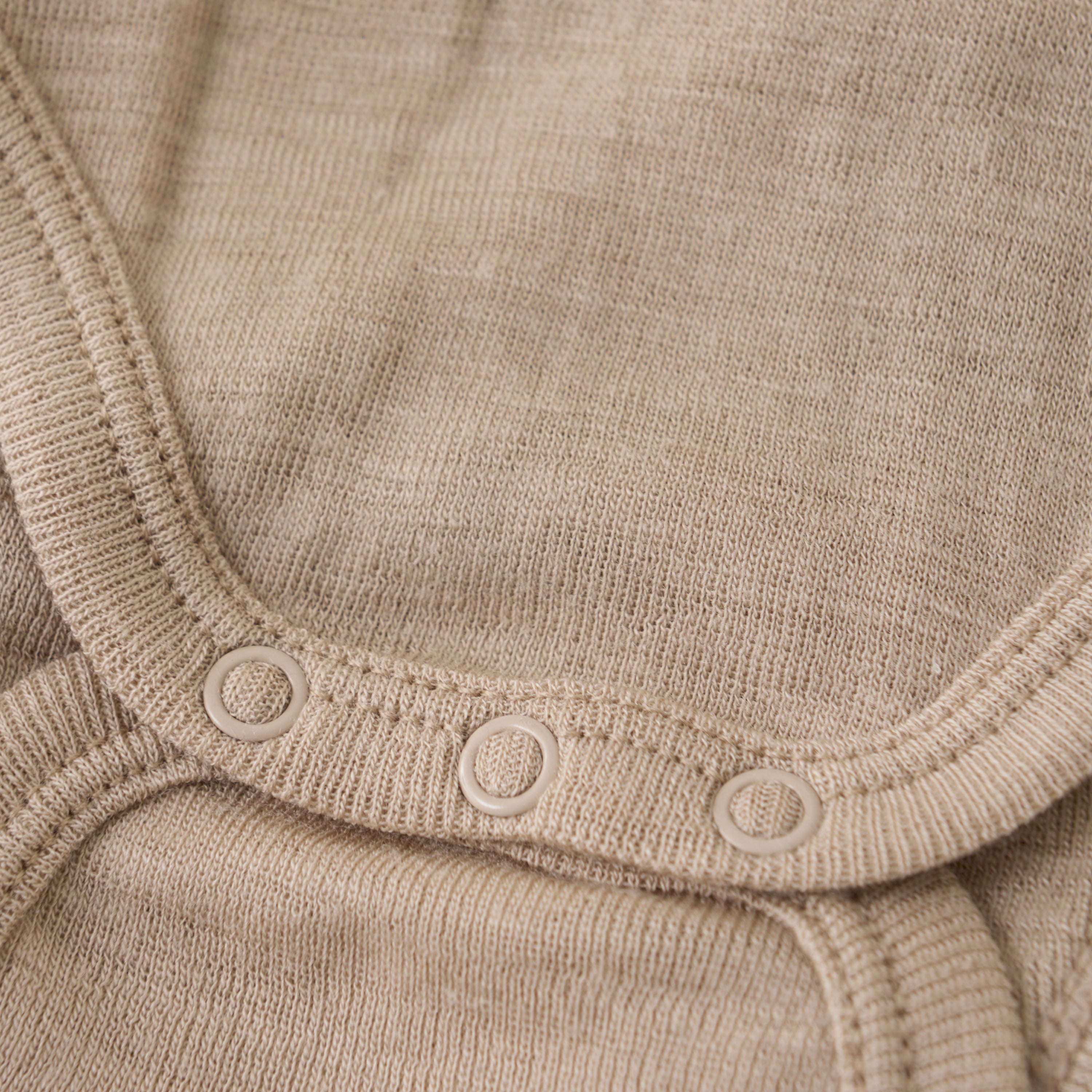 HUTTELIHUT / BODYSTOCKING LS ULD/SILKE - LIGHT TAUPE