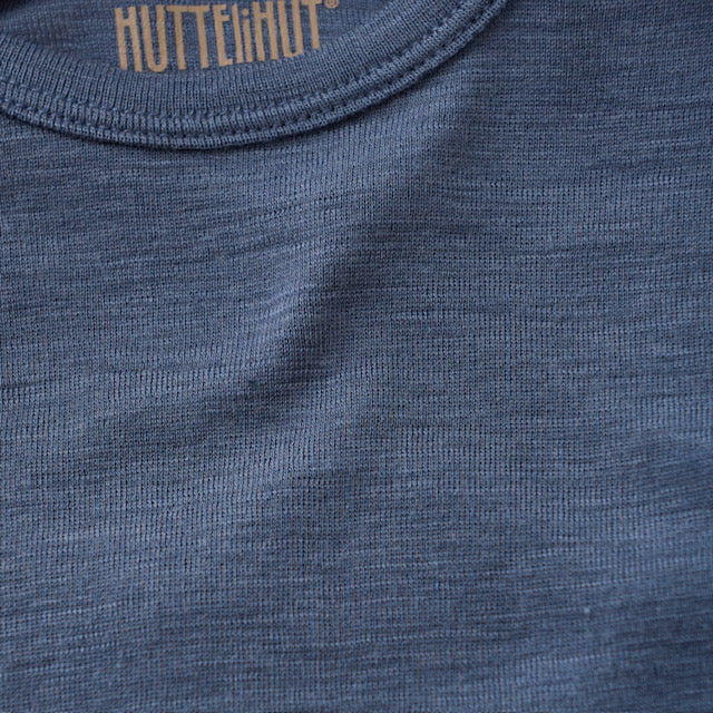 HUTTELIHUT / T-SHIRT LS ULD/SILKE - FOLKSTONE GRAY