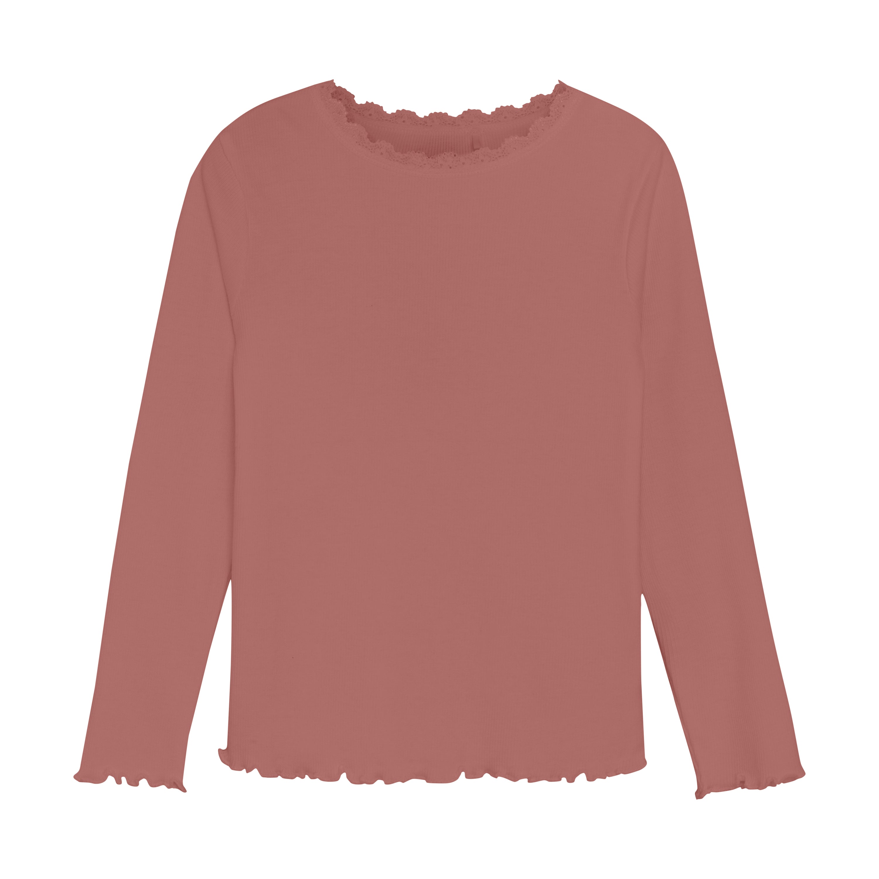 HUTTELIHUT / T-SHIRT LS RIB - BURLWOOD