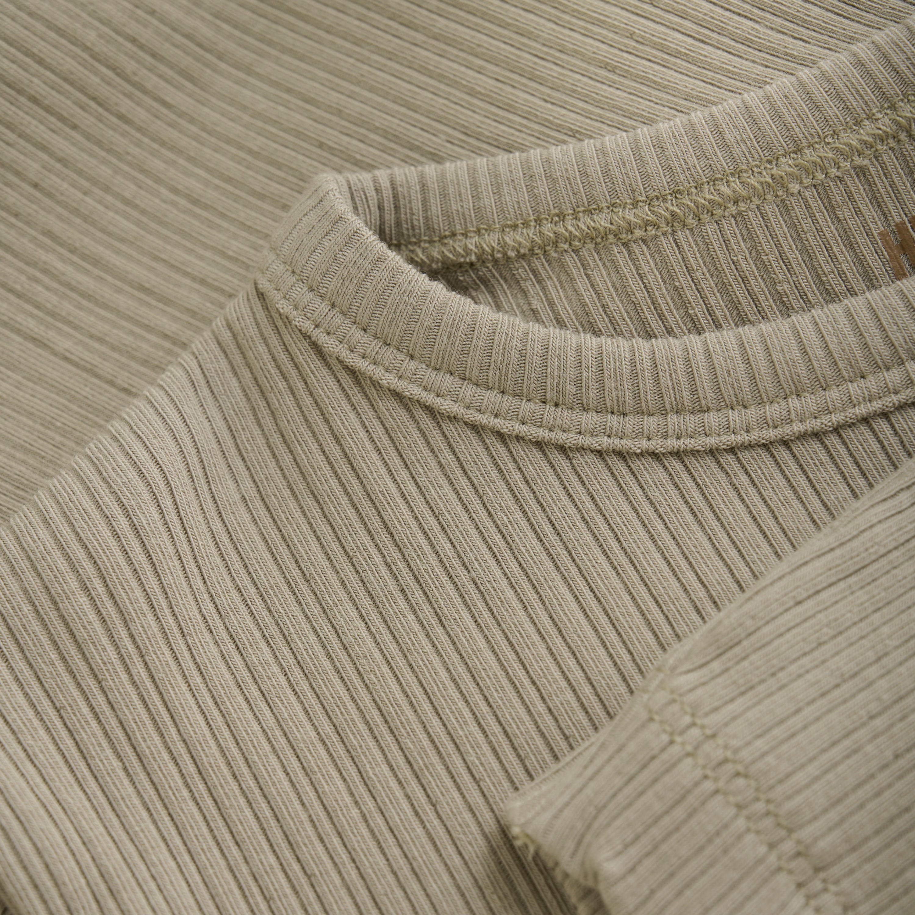 HUTTELIHUT / T-SHIRT LS RIB - FOLKSTONE GRAY