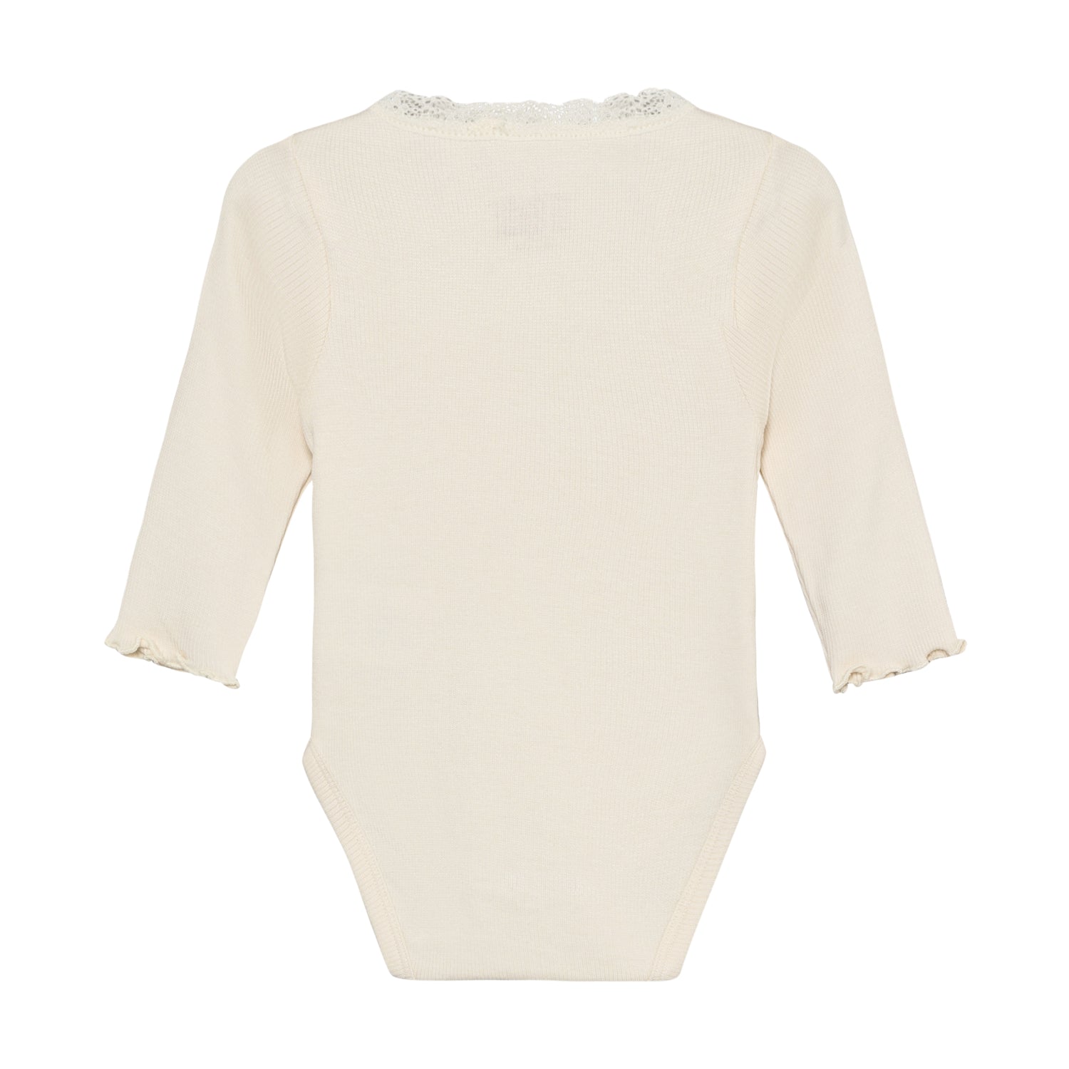 HUTTELIHUT / BODYSTOCKING LS RIB - ANTIQUE WHITE - Mini Monde Copenhagen