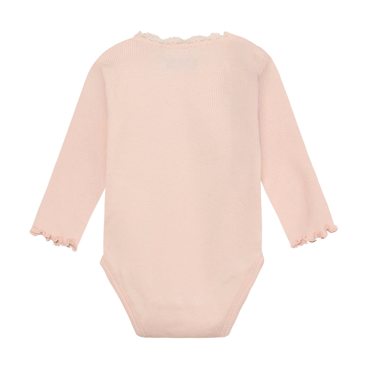 HUTTELIHUT / BODYSTOCKING LS RIB - PEACH BLUSH - Mini Monde Copenhagen