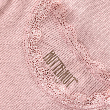 HUTTELIHUT / BODYSTOCKING LS RIB - PALE MAUVE - Mini Monde Copenhagen