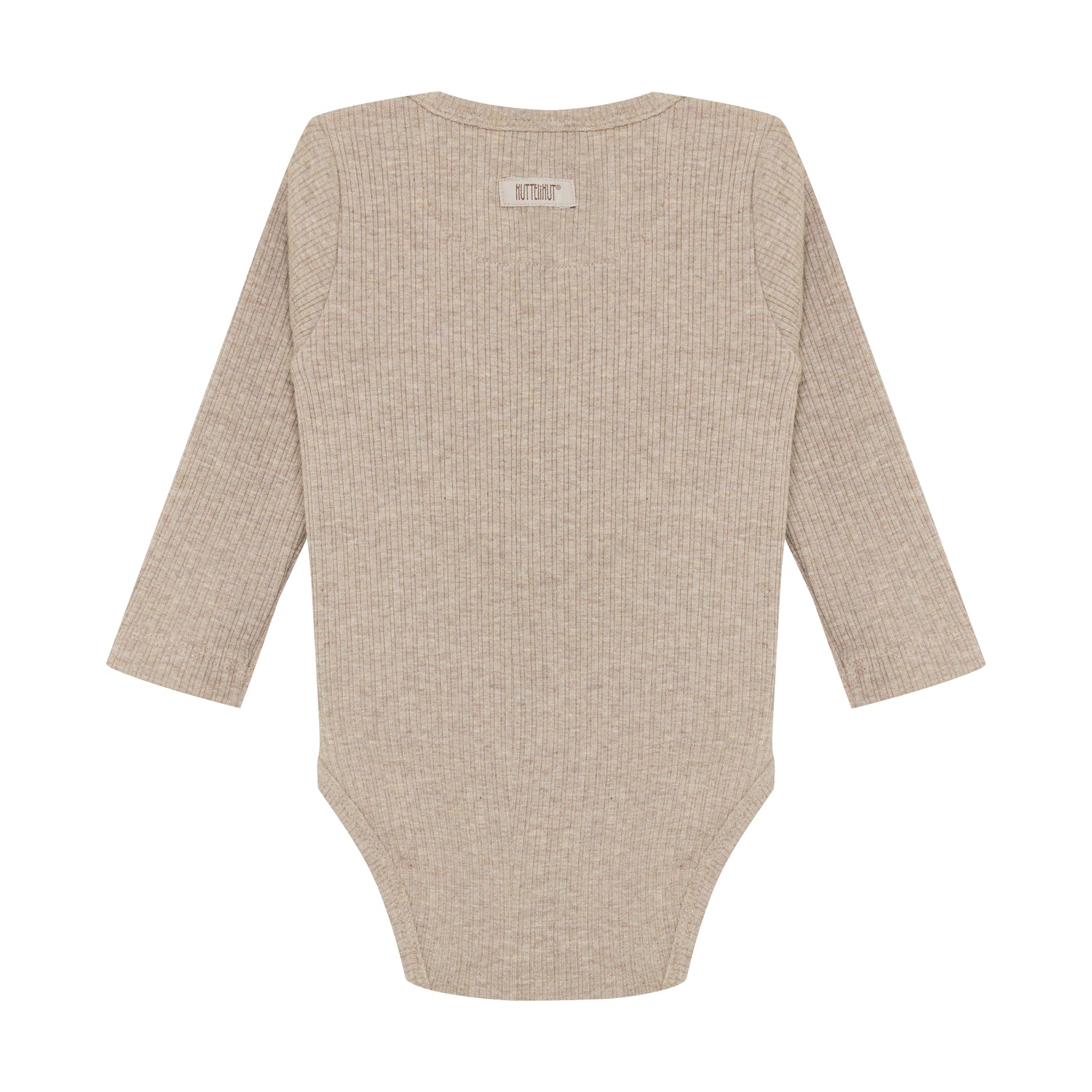 HUTTELIHUT / BODYSTOCKING LS RIB - WHITE PEPPER MELANGE - Mini Monde Copenhagen