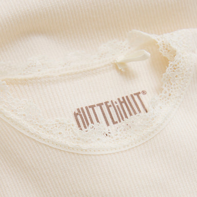 HUTTELIHUT / BODYSTOCKING SS RIB - ANTIQUE WHITE - Mini Monde Copenhagen