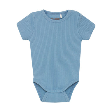 HUTTELIHUT / BODYSTOCKING SS RIB - WINDWARD BLUE - Mini Monde Copenhagen