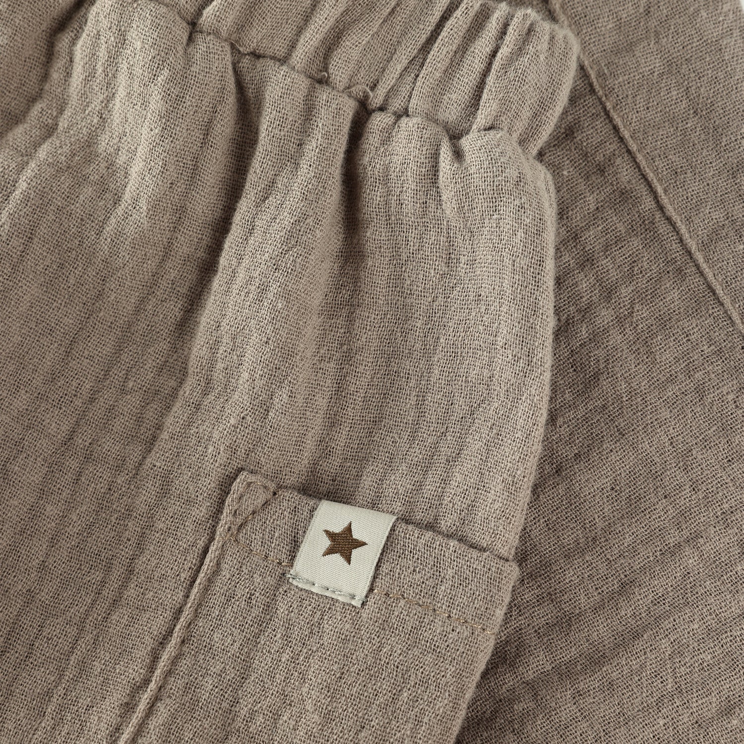 HUTTELIHUT / BUKSER I MUSLIN - MOON ROCK - Mini Monde Copenhagen