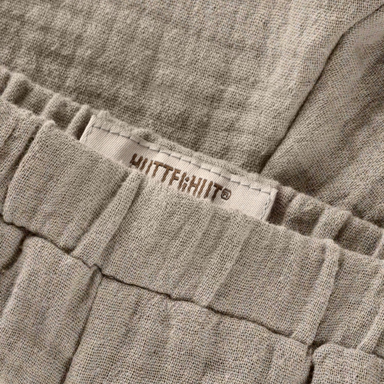 HUTTELIHUT / SHORTS MUSLIN - MOON ROCK - Mini Monde Copenhagen