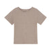 HUTTELIHUT / T-SHIRT SS RIB - WHITE PEPPER MELANGE - Mini Monde Copenhagen