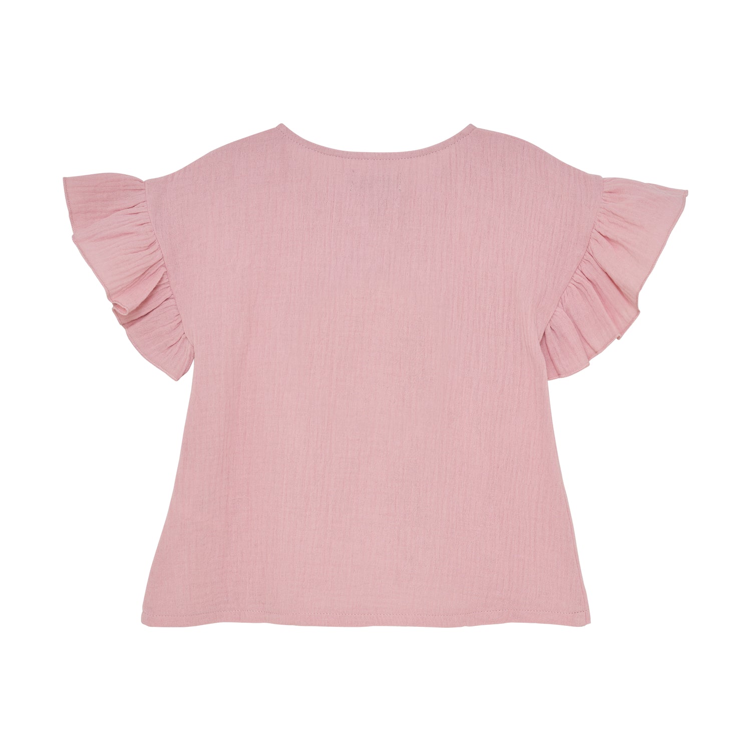 HUTTELIHUT / BLOUSE SS  I MUSLIN - PALE MAUVE - Mini Monde Copenhagen