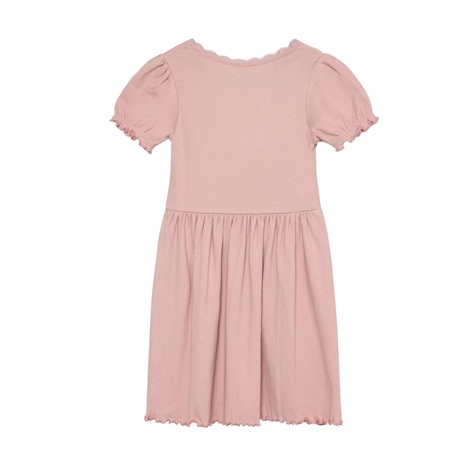 HUTTElIHUT / KJOLE SS RIB - PALE MAUVE - Mini Monde Copenhagen