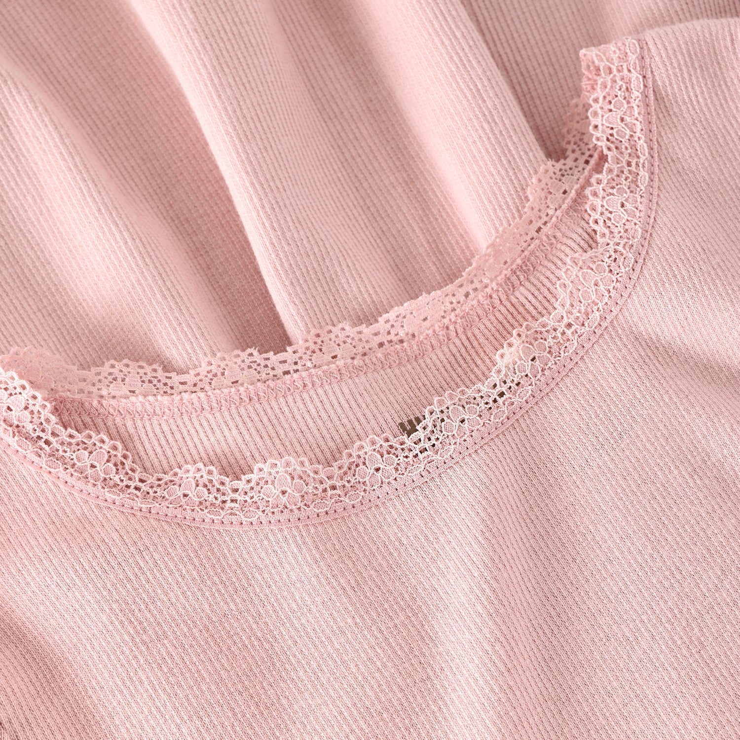 HUTTElIHUT / KJOLE SS RIB - PALE MAUVE - Mini Monde Copenhagen