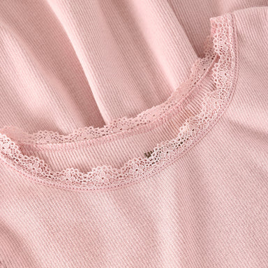 HUTTElIHUT / KJOLE SS RIB - PALE MAUVE - Mini Monde Copenhagen