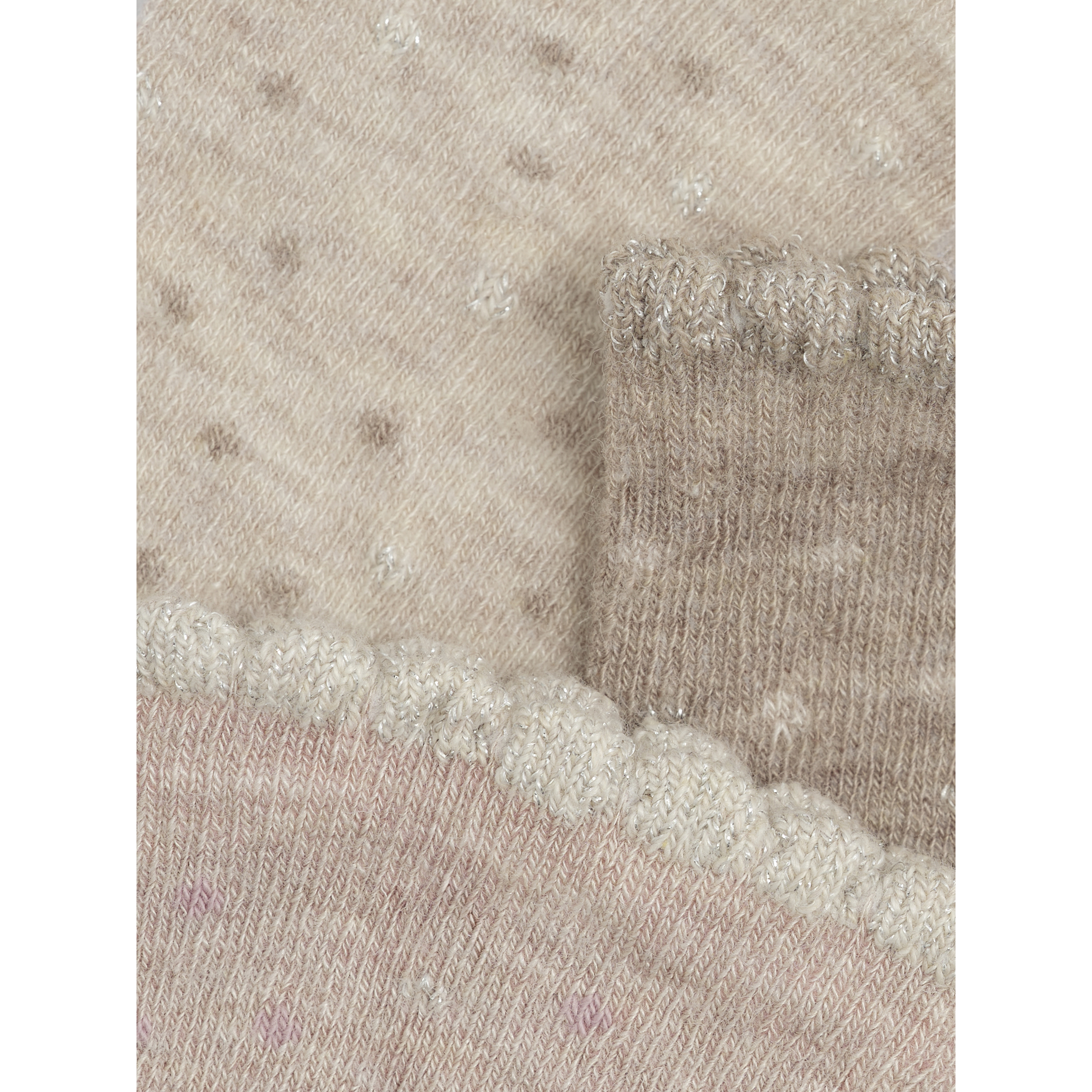 MINYMO / 3 PAK STRØMPER I ULD - BURNISHED LILAC