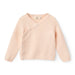 COPENHAGEN COLORS / BABY CROSS-OVER CARDIGAN - SOFT PINK - Mini Monde Copenhagen
