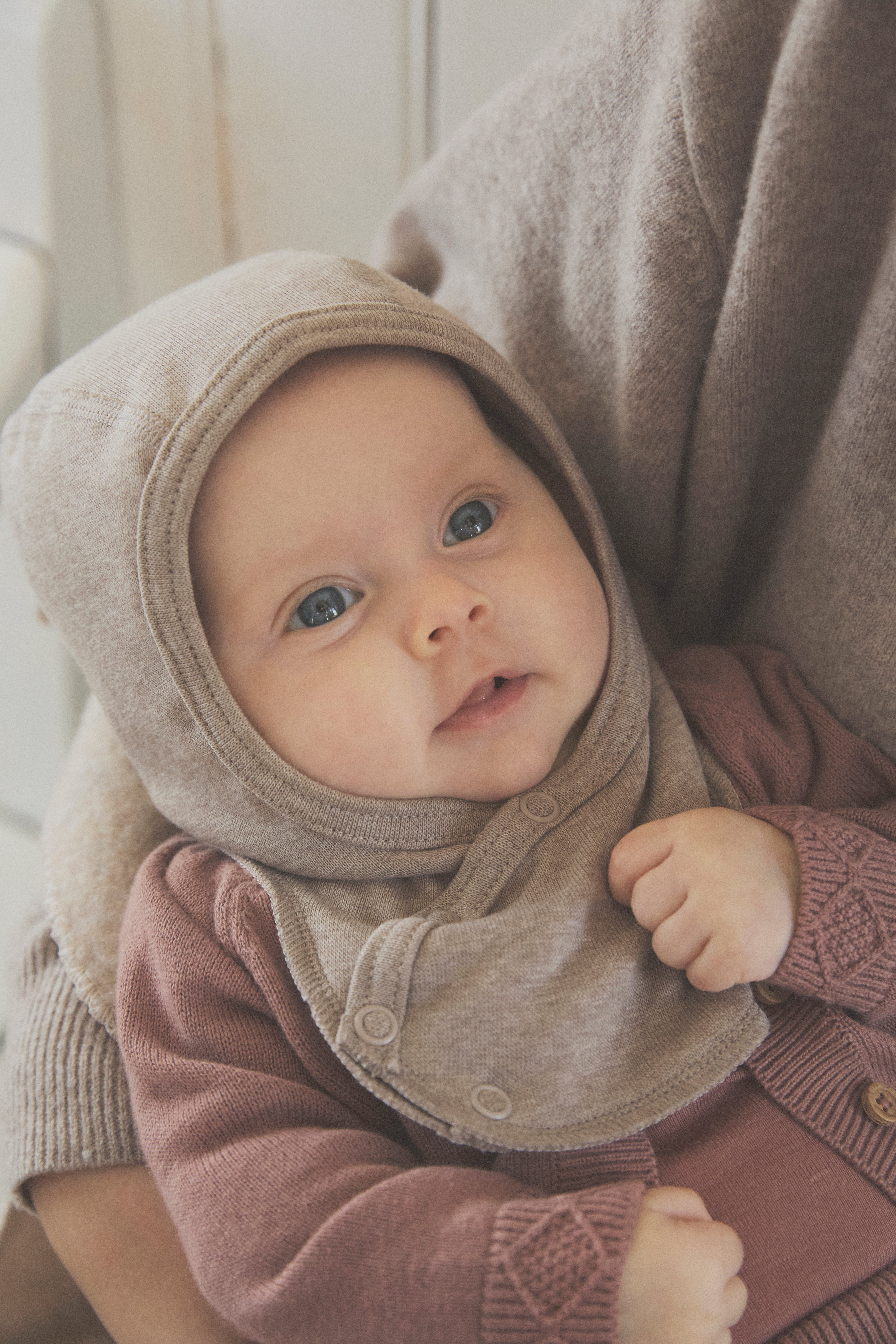 HUTTELIHUT / BALACLAVA I BOMULD  - SAVANNAH MELANGE