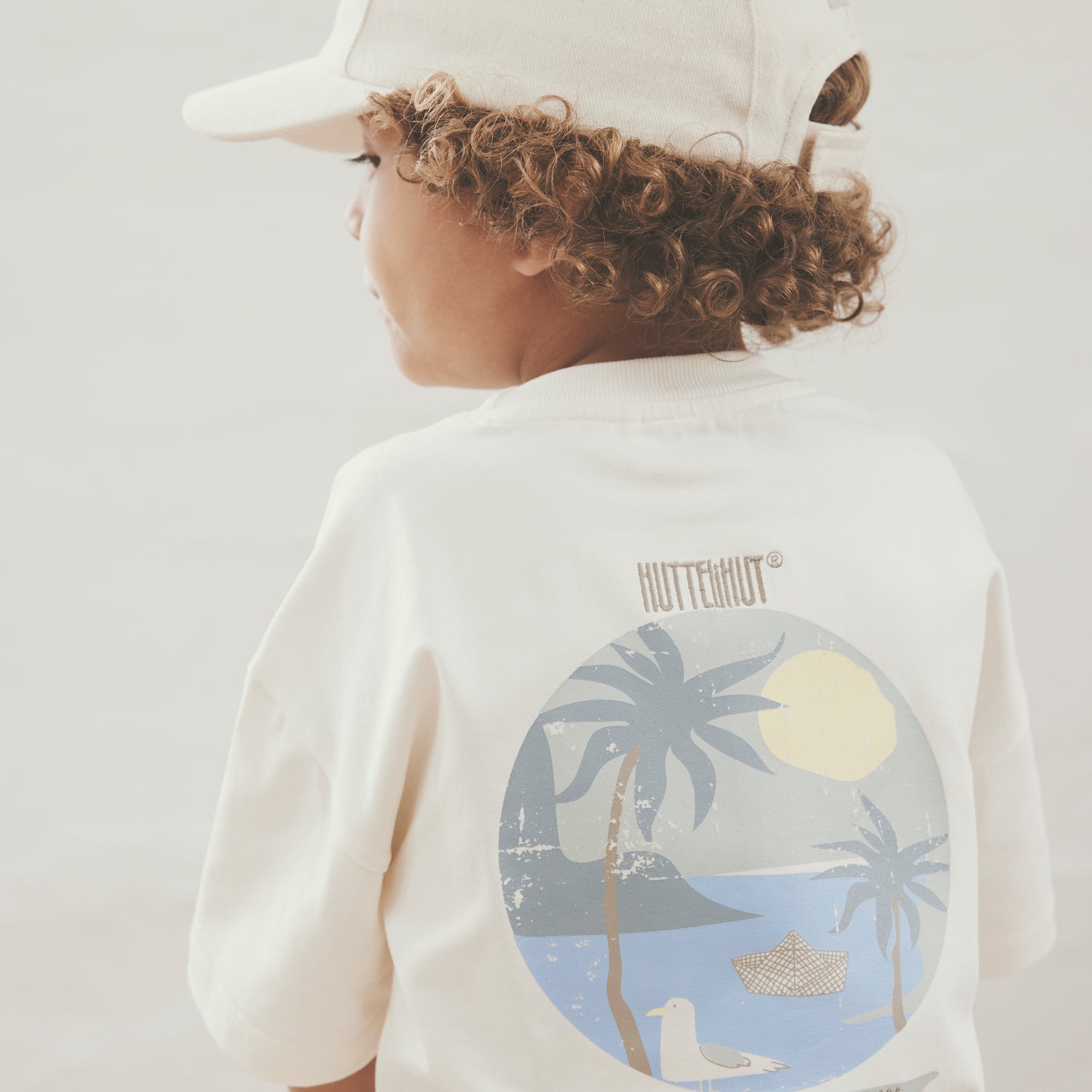 HUTTELIHUT / T-SHIRT  - ANTIQUE WHITE - Mini Monde Copenhagen