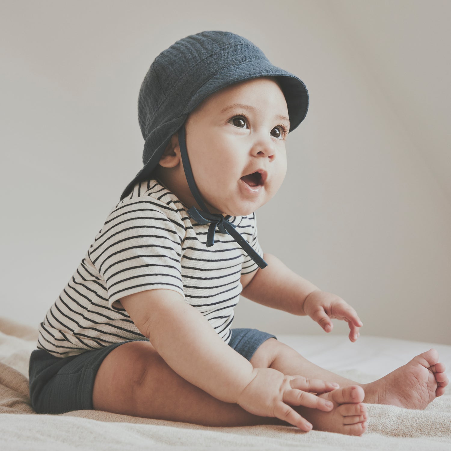 HUTTELIHUT / SHORTS MUSLIN - BERING SEA - Mini Monde Copenhagen