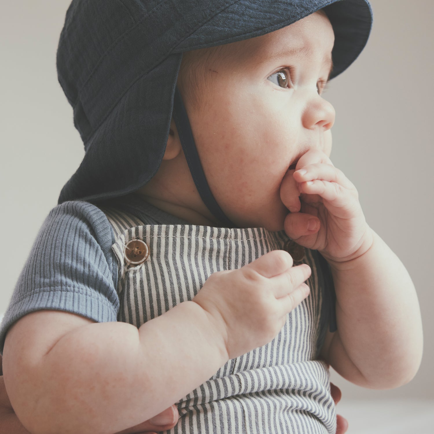 HUTTELIHUT / OVERALLS YD STRIPE - BERING SEA - Mini Monde Copenhagen