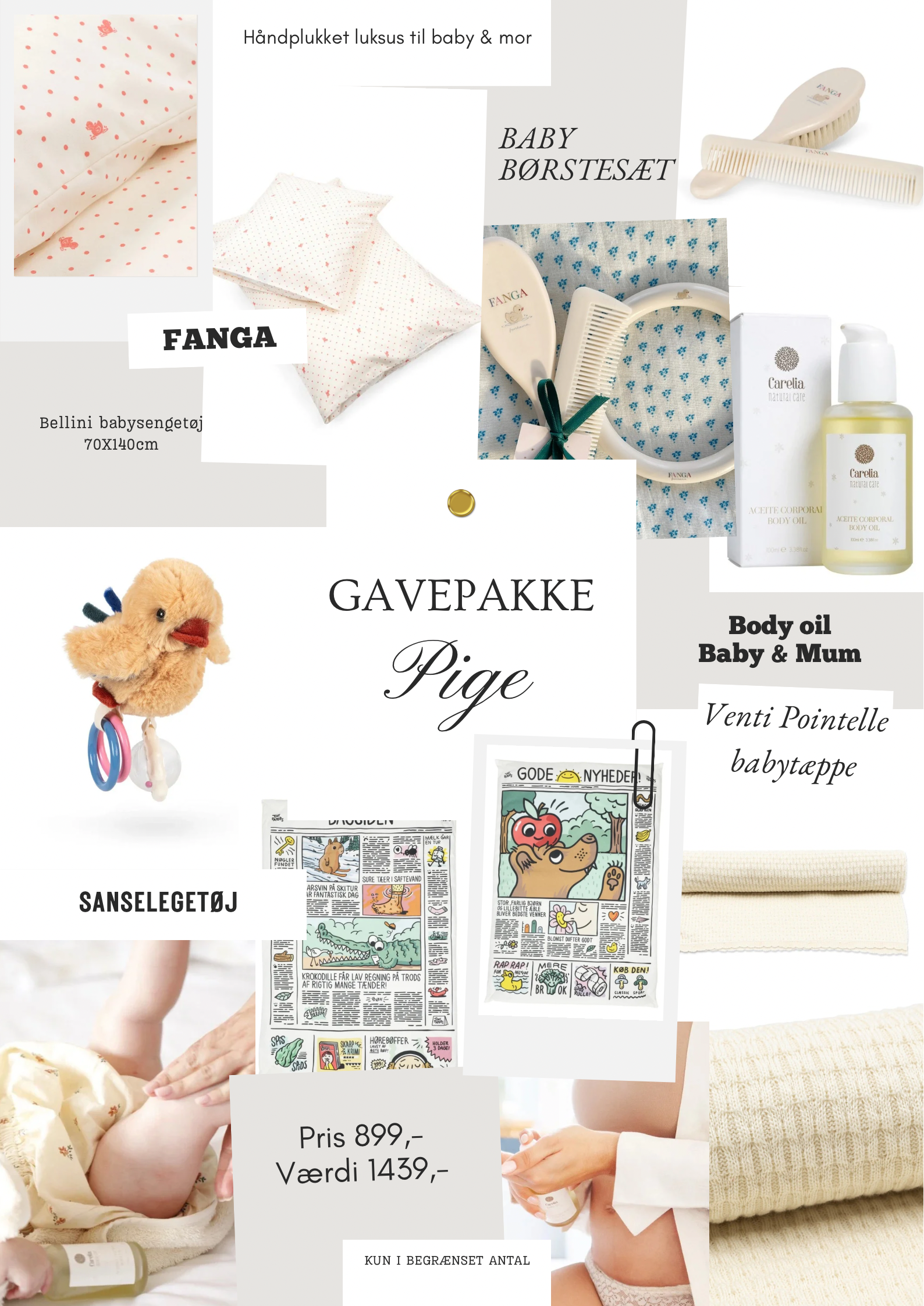 MINI MONDE / BABYPAKKE – GAVE TIL PIGE - Mini Monde Copenhagen