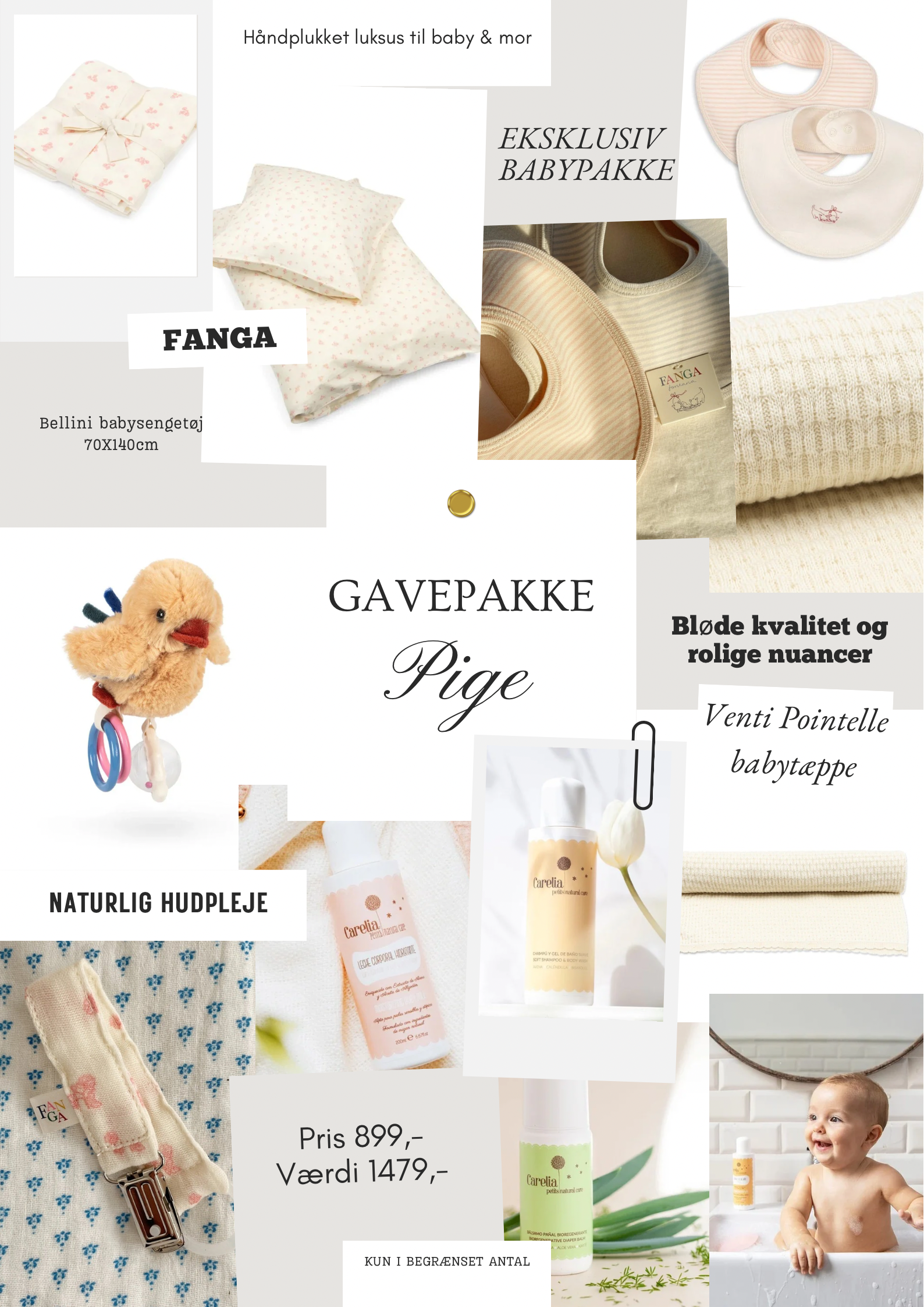 MINI MONDE / BABYPAKKE – GAVE TIL PIGE - Mini Monde Copenhagen