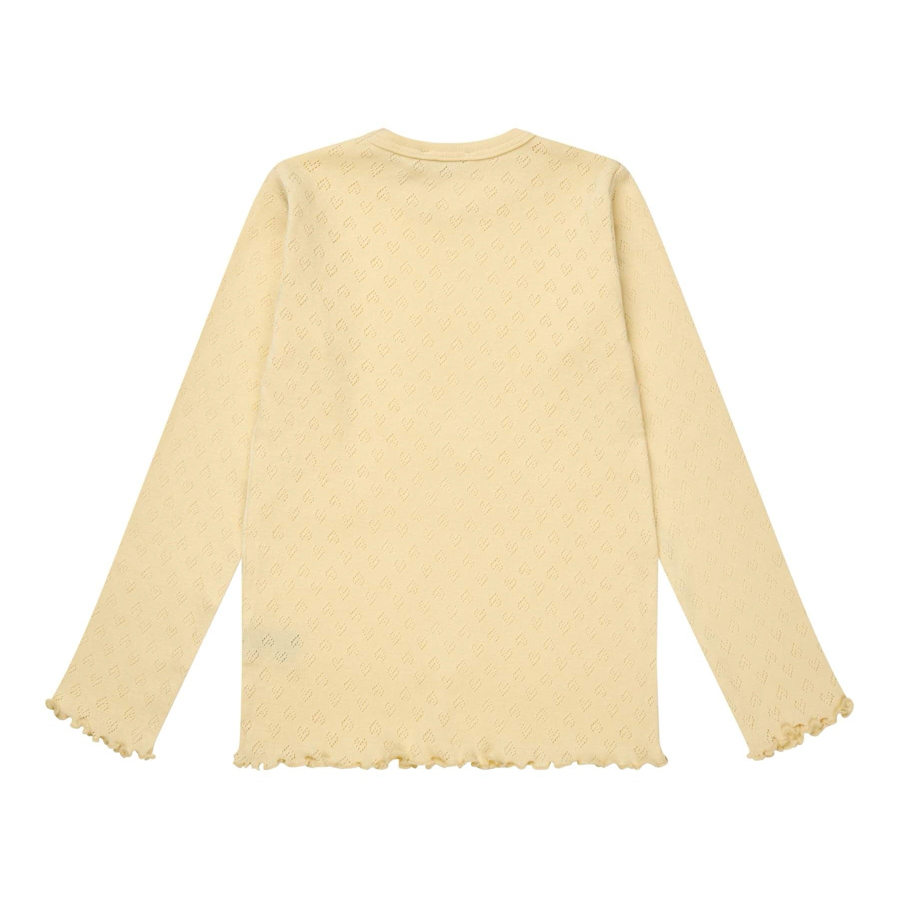 COPENHAGEN COLORS / POINTELLE HEART BLUSE - LT. YELLOW - Mini Monde Copenhagen