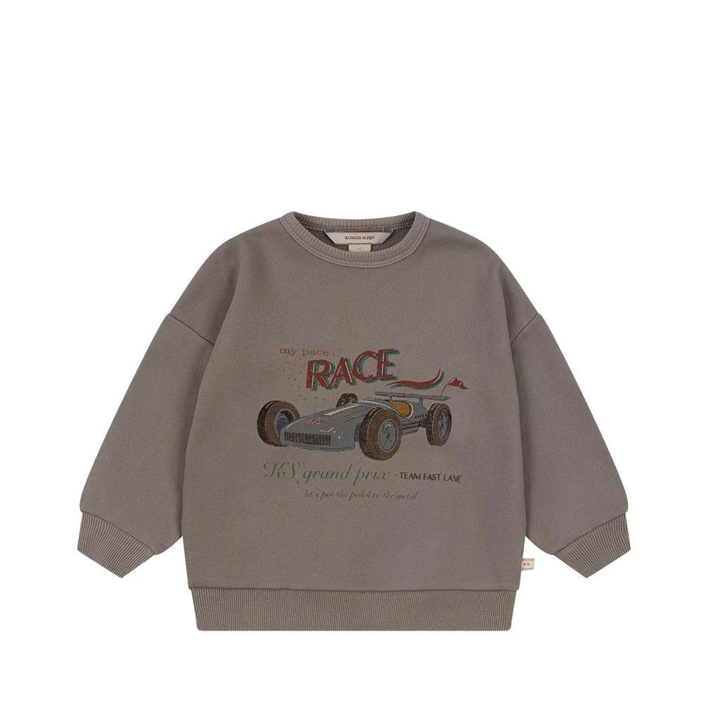 KONGES SLØJD / LOU SWEATSHIRT - OXFORD TAN RACERBIL