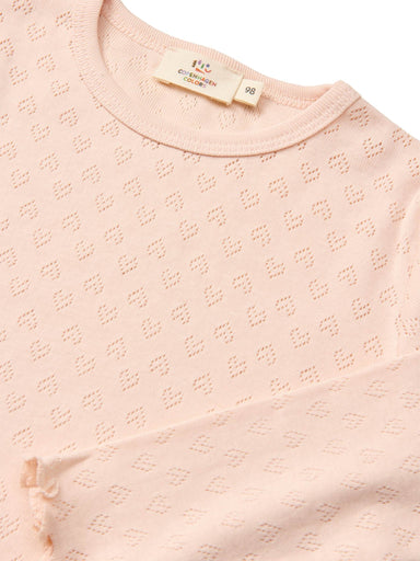 COPENHAGEN COLORS / POINTELLE HEART BLUSE - DUSTY ROSE - Mini Monde Copenhagen