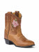 Copenhagen Colors børne cowboystøvler Low – brun med blomster til børn