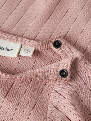 LIL' ATELIER / RACHEL SS BODYSTOCKING - MISTY ROSE - Mini Monde Copenhagen