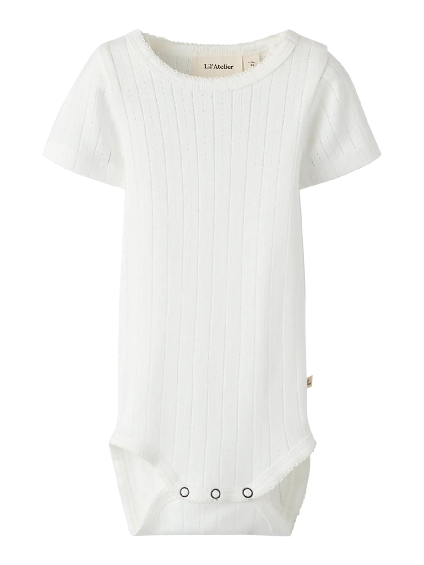 LIL' ATELIER / RACHEL SS BODYSTOCKING - COCONUT MILK