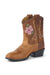 COPENHAGEN COLORS / LIMITED COWBOY BOOT LOW – BROWN FLOWER - Mini Monde Copenhagen