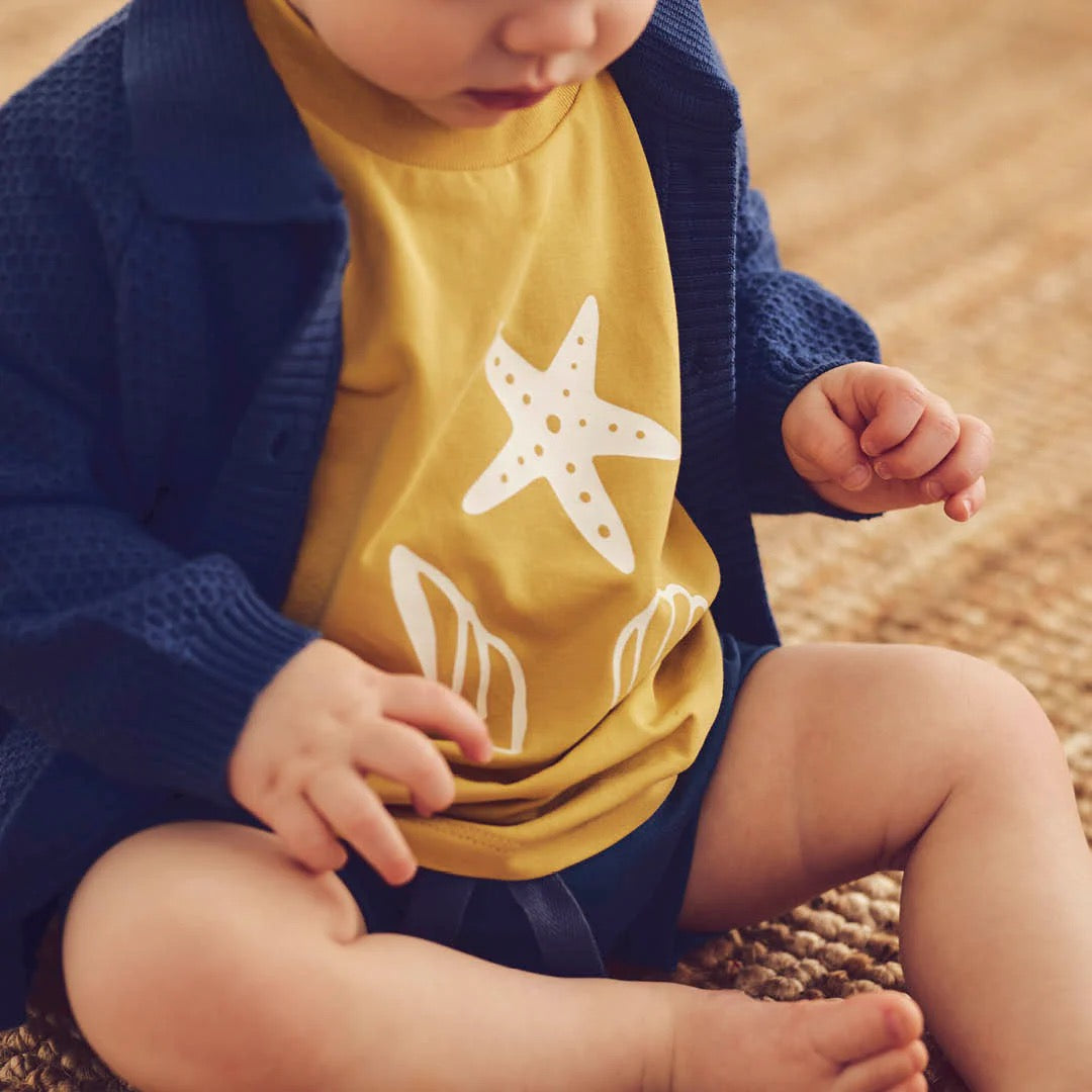 MÜSLI BY GREEN COTTON / SEA T-SHIRT - HEMP