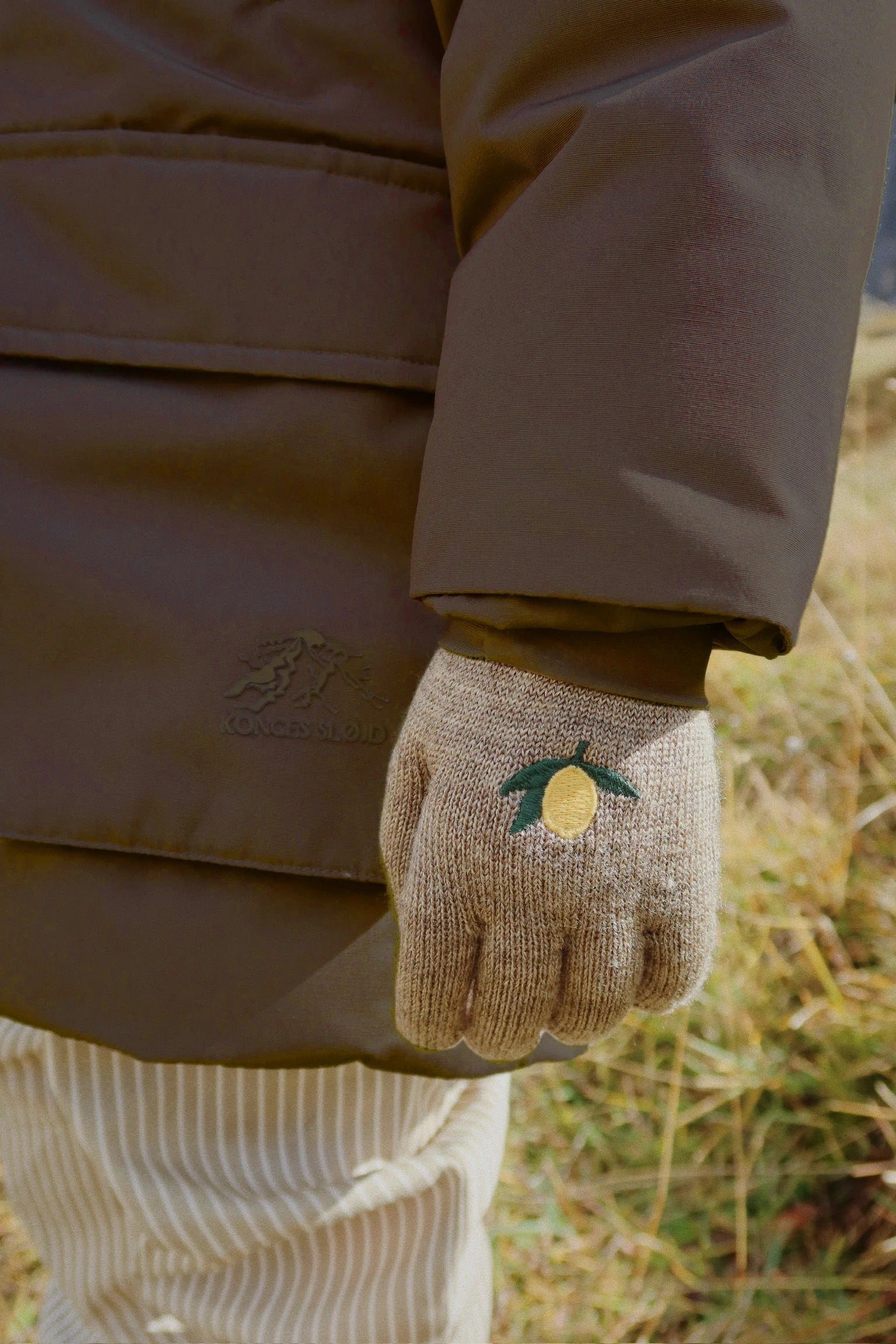 KONGES SLØJD / 2 PAK FRILLA HANDSKER - LEMON