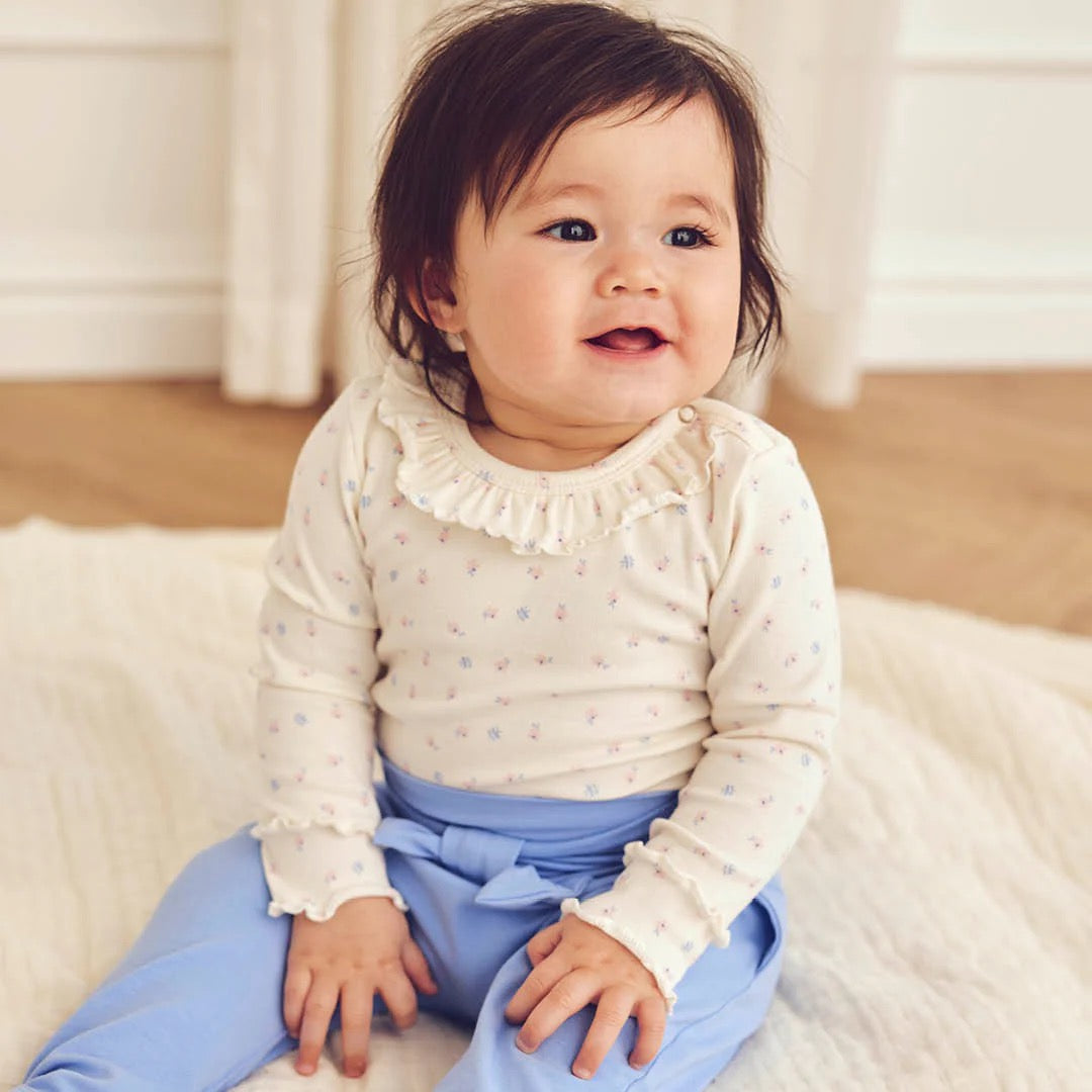 MÜSLI BY GREEN COTTON / SPRING BODY - TOFU/ NECTAR/ SHELL BLUE