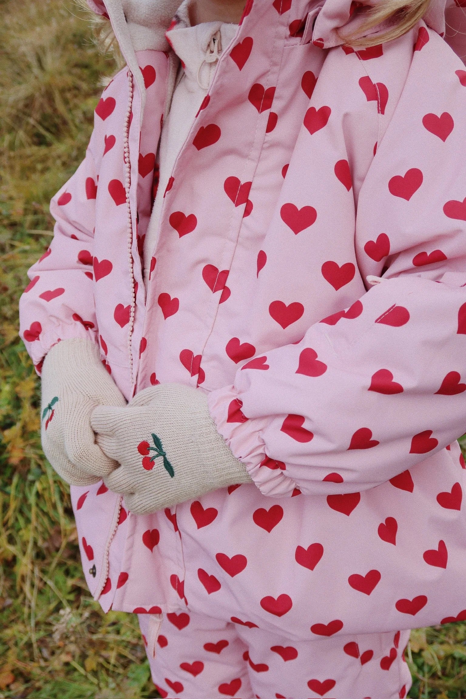 KONGES SLØJD / 2 PAK FRILLA HANDSKER - CHERRY