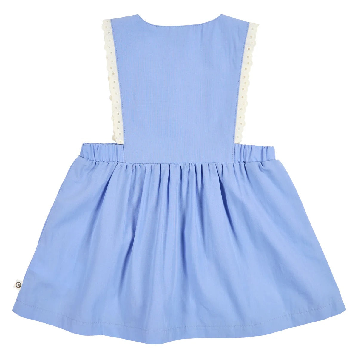 MÜSLI BY GREEN COTTON / SPRING PINAFORE KJOLE - SHELL BLUE