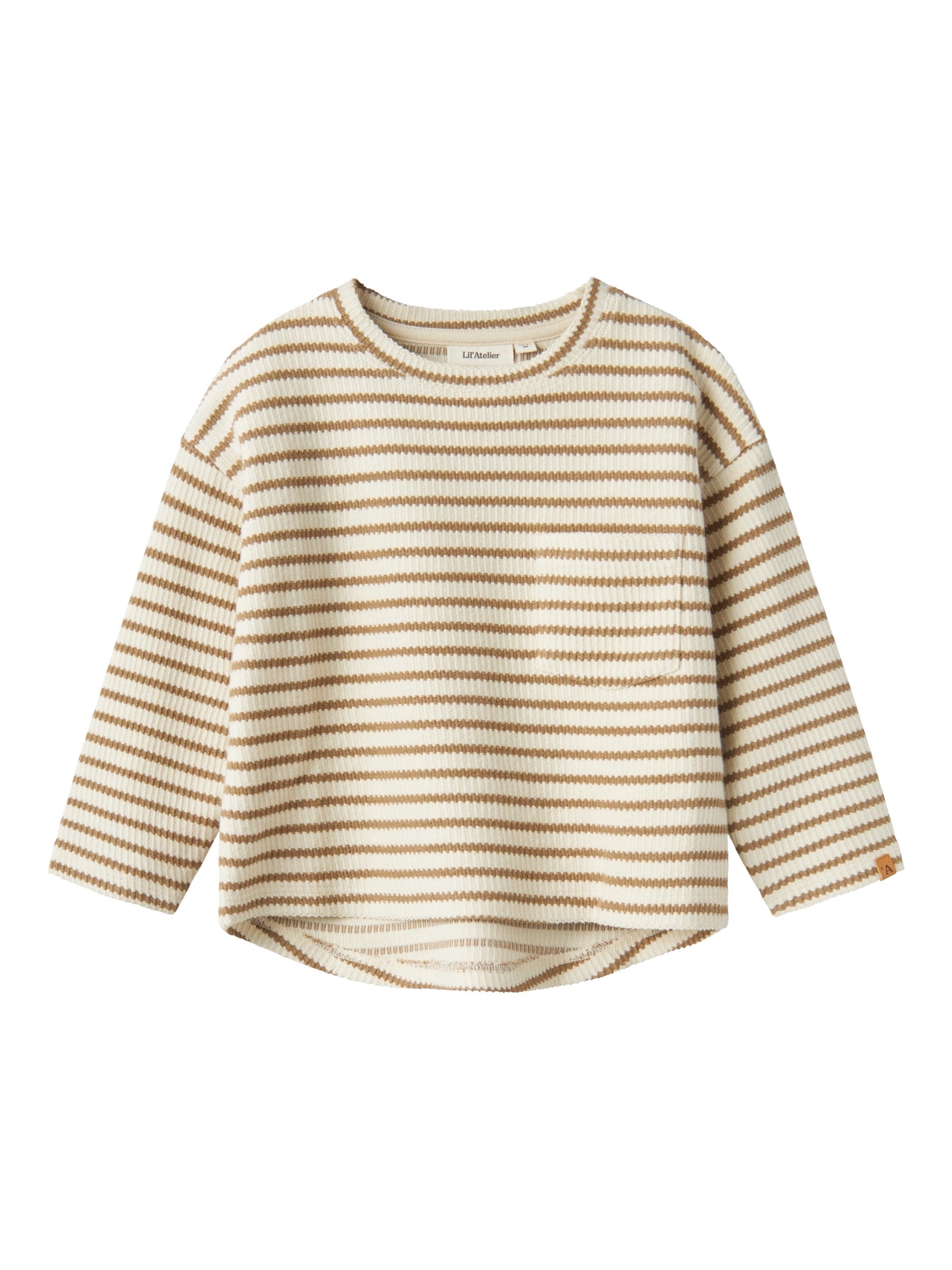 LIL' ATELIER / TADEO BLUSE - STRIBER PETRIFIED OAK